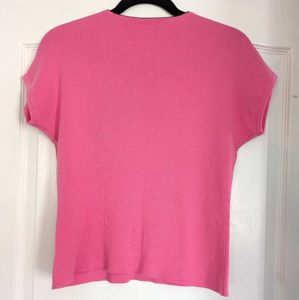 Vintage Designers‎ Originals Pink With Black Embroidered Floral Sweater - Picture 3 of 6